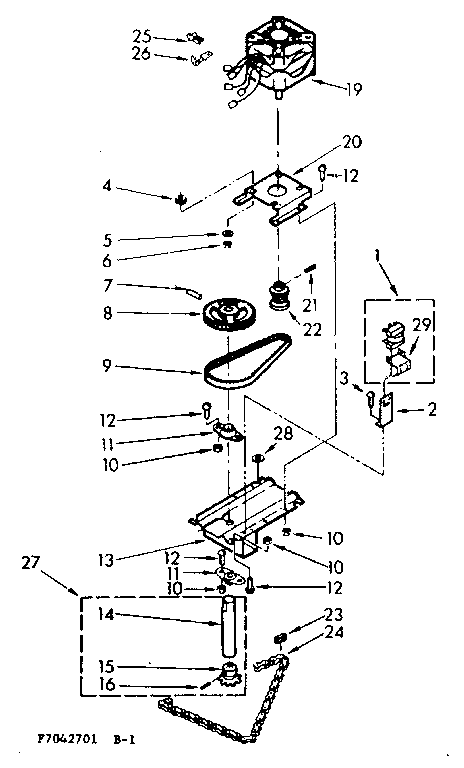 Motor & drive assembly