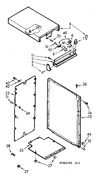 Cabinet & control assembly