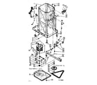 Kenmore 6657242700 frame & motor assembly diagram