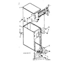 Kenmore 6657242700 cabinet & control assembly diagram