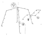 Sears 30879040 frame assembly diagram