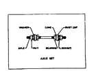 Sears 50245521 axle set diagram