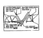 Sears 50245401 frame assembly diagram