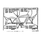 Sears 50245521 frame assembly 802.45521 diagram