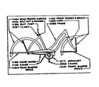 Sears 50245401 frame assembly diagram