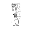 Sears 502456100 parts list for head fittings diagram