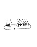 Parts list for front hub parts