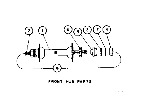 Front hub parts