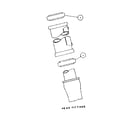 Sears 50245683 parts list for head fittings diagram