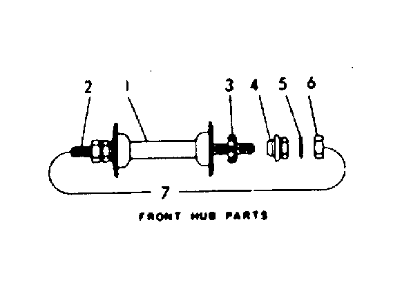 Front hub parts
