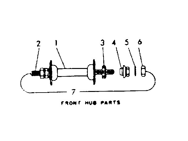 Front hub parts