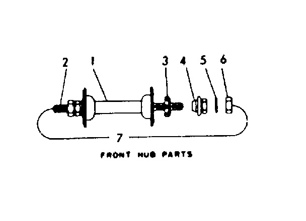 Front hub parts