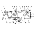 Sears 502469800 frame assembly diagram