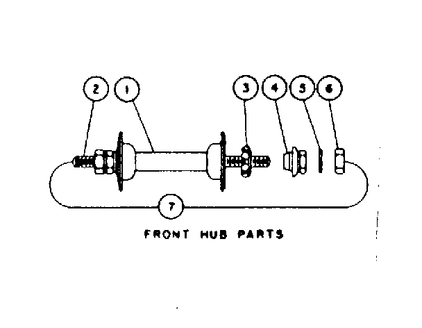 Front hub parts