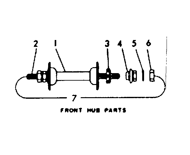 Front hub parts