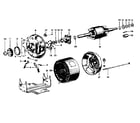 Craftsman 11319836 belted fan blower 115 volts, 60 cycles, 1725 r.p.m. diagram