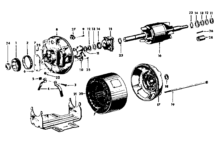 Belted fan blower 115 volts, 60 cycles, 1725 r.p.m.
