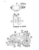 Hub assembly, sprocket & hanger