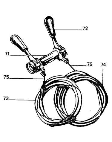 Huret double levers for front and rear derailleurs