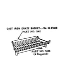 Cast iron grate basket