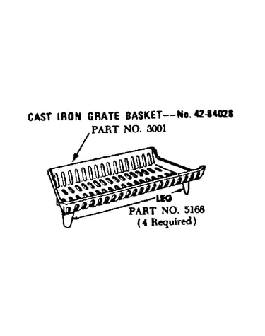 Cast iron grate basket