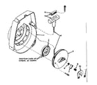Craftsman 917351170 shroud & rewind starte no. 590468 diagram