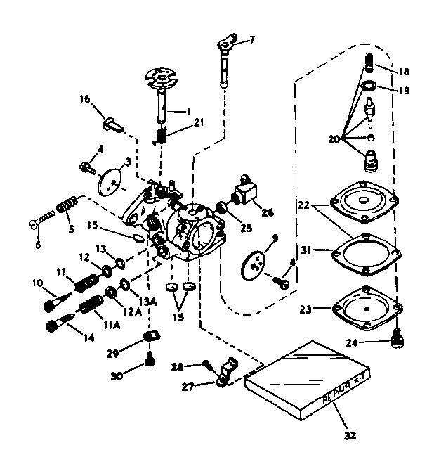 Carburetor no. 631361