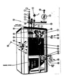 Electrical, water inlet and drain connections