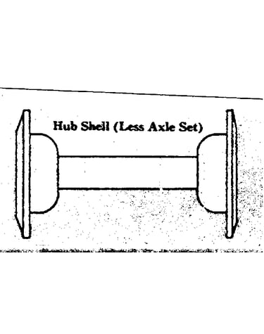 Hub shell (less axle set)