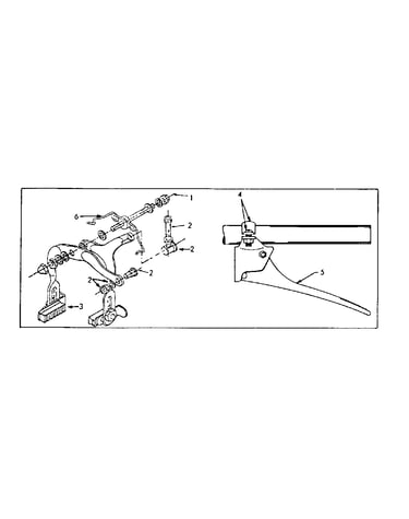 Front and rear caliper hand brake parts list