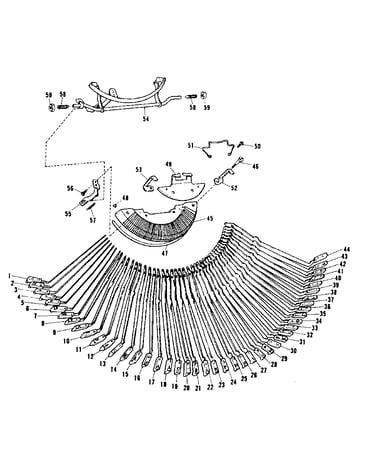 Type bar & sector plate
