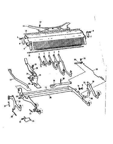 Sub-frame. shift/shift lock. margin release. back space