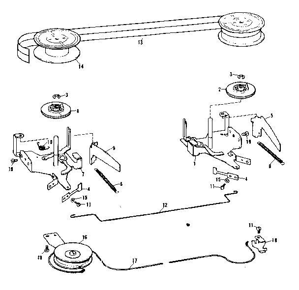 Ribbon feed. spring drum