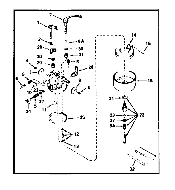 Carburetor no. 631667