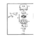 Tecumseh HS40-55515G rewind starter no. 590420 diagram