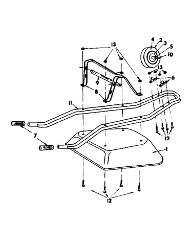 Craftsman suburban wheelbarrow