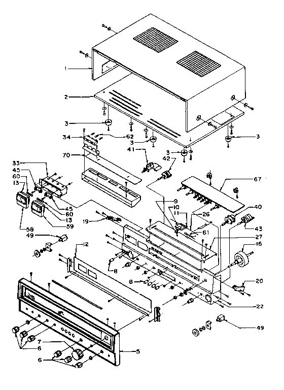 CABINET AND CHASSIS FRONT MOUNTED ASSEMBLIES
