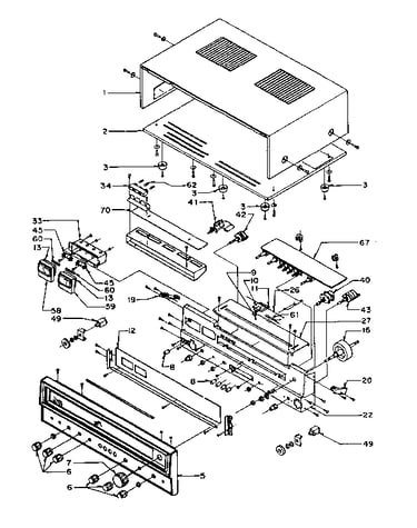 Cabinet and chassis front mounted assemblies