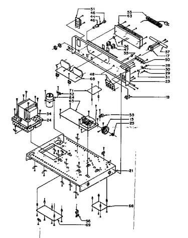 Chassis and rear mounted assemblies