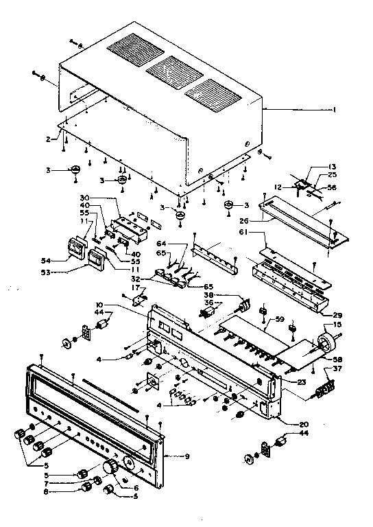 Cabinet and chassis front mounted assemblies