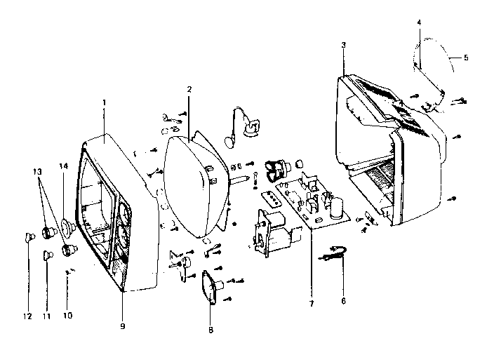 Cabinet parts list