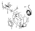 Onan BF-MS/3394F governor, starter, alternator and air housing group diagram