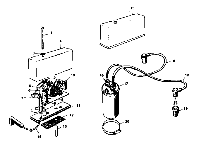 Breaker box and ignition group