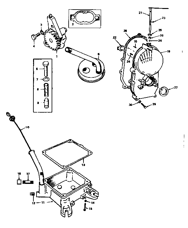 Oil system and gearcase assembly