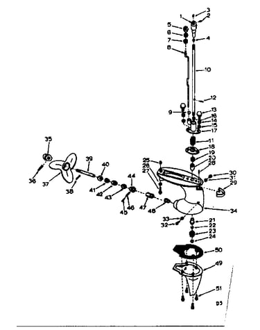 Gear housing assembly