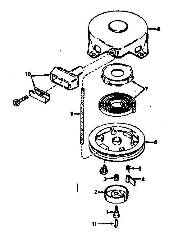 Rewind starter assembly