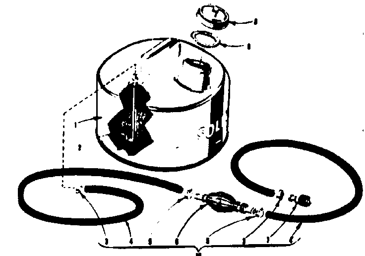 Optional remote gasoline tank assembly