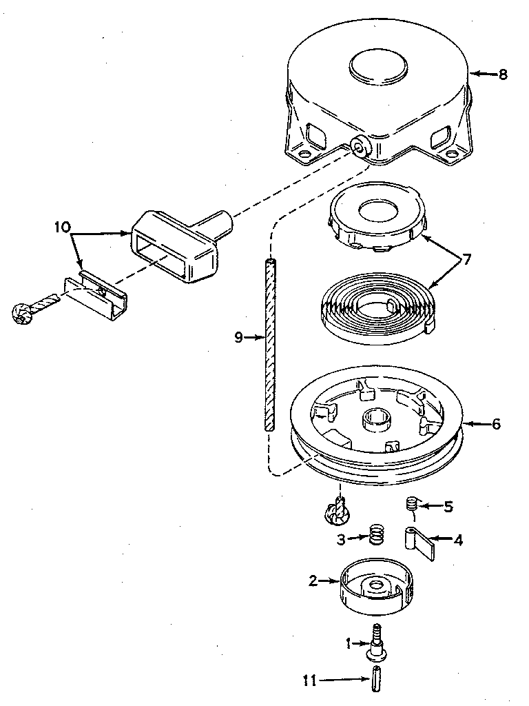 Rewind starter - no. 590420