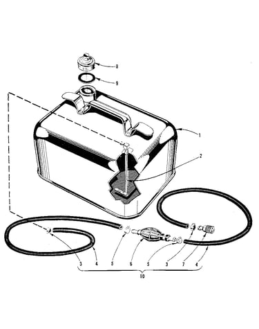 Remote gasoline tank