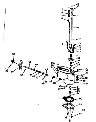 Gear housing assembly
